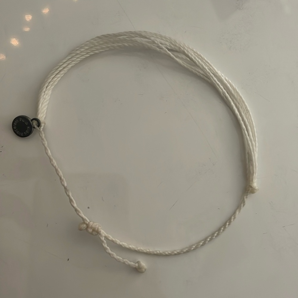 White PuraVida Bracelet Adjustable